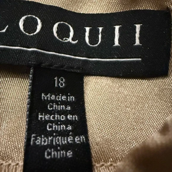 Eloquii One-Shoulder Satin like Dress in Gold NWT - Picture 4 of 12